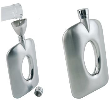 GARRAFA BOLSO 100ML C/FUNIL INOX